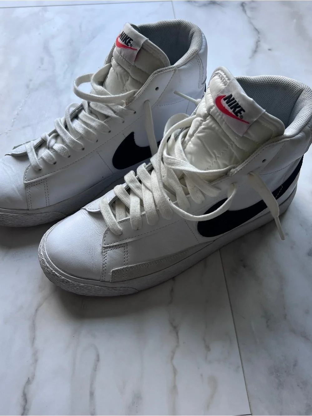 Nike white leather